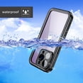 thumbnail image 6 of ELEHOLD for iPhone 14 Pro Waterproof Case, Built-in Screen Protector Support Wireless Charging 360° Full Body Protection 12 FT Military Grade Anti-Drop Shockproof Rugged Case, Black, 6 of 7
