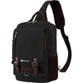 thumbnail image 1 of Mochila Cruzada Bluelander Impermeable. Negro, 1 of 5
