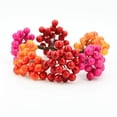 thumbnail image 3 of Ramo de flores de cereza roja Artificial, Mini bayas falsas de doble cabeza, Perla de 20 piezas/40 cabezas, estambre decorativo de Navidad, 3 of 4