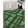 thumbnail image 3 of Ahgly Company Machine Washable Indoor Rectangle Transitional Dark Forest Green Area Rugs, 5' x 8', 3 of 7