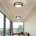 thumbnail image 4 of 10" Matte Black Round Flush Mount LED Ceiling Light Fixture for Kitchen, Bathroom, Dining Room, Living Room, Hallway, 2700K/3000K/3500K/4000K/5000K, 4 of 12