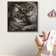 thumbnail image 4 of Pintura de diamante 5D Wdftyju DIY taladro redondo completo decoración gato acurrucado 30x30cm, 4 of 9