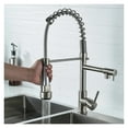 thumbnail image 5 of Black Rose Gold Kitchen Faucet, Nickel Brushed Spring Pull Down Faucets, 2 Functions Stream Spray Hot And Cold Water Mixer Taps ,Easy to Install, 5 of 5