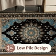 thumbnail image 6 of IsecretJoy Large Area Rugs for Living Room Carpet, 8x10 Machine Washable Floral Bedroom Rug, Low Pile Soft Print Carpet, No Slip Indoor Carpet for Home Decor, 6 of 8