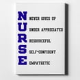 thumbnail image 1 of Nurse Never Gives Up - 8" x 10" - Decorative Canvas Wall Art - White Edge - 5/8" Gallery Wrapped, 1 of 2