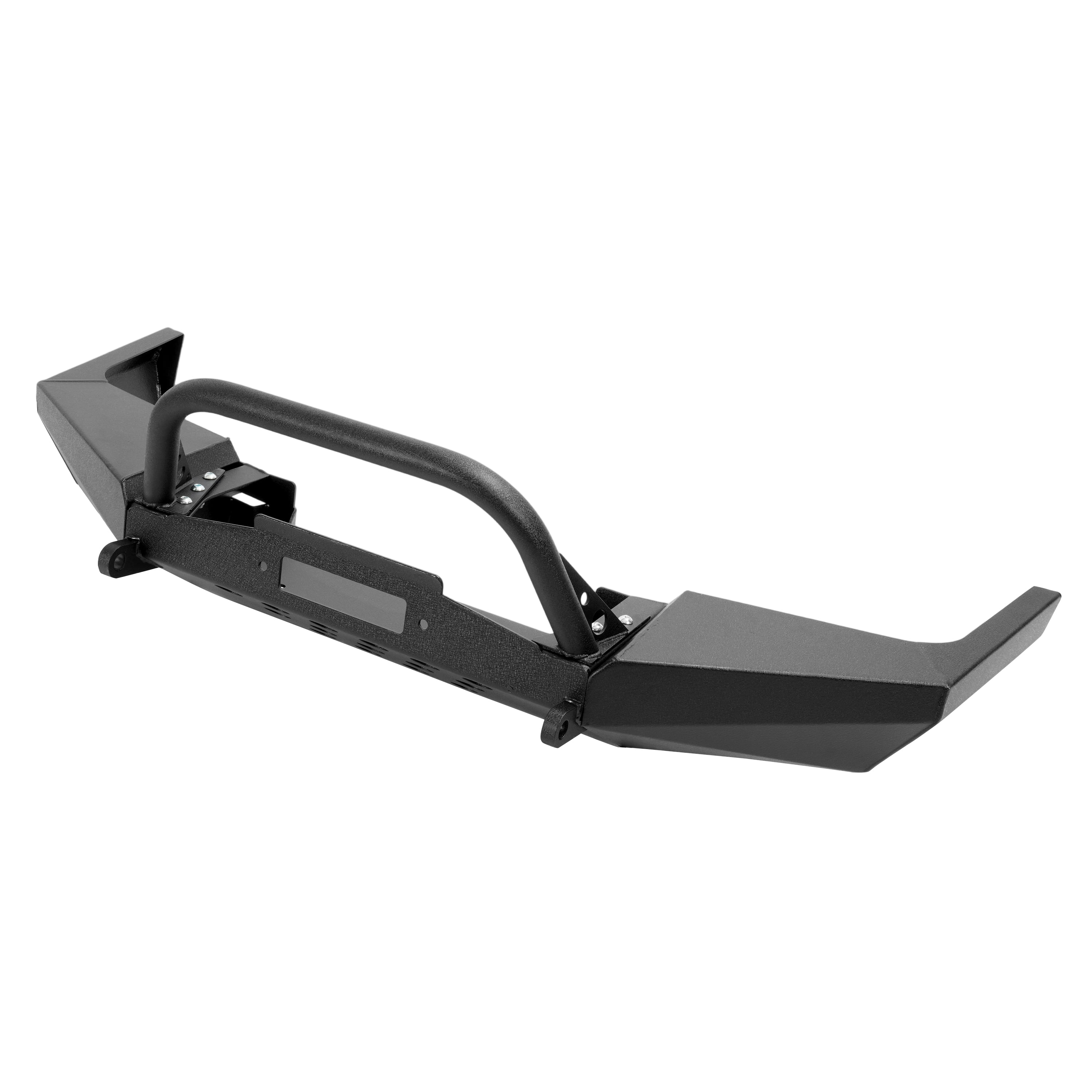 Kojem Front Bumper Assembly Compatible with 1995-2003 Ford Explorer Front Bumper Powder Coated Black Steel