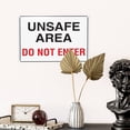 thumbnail image 5 of Unsafe Area Do Not Enter Sign Warning Tin Sign Warning Metal Sign Vintage Sign Wall Decor for Home Farm Bar Coffee Shop Club Decoration 8x12 Inch, 5 of 7