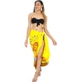 thumbnail image 4 of HAPPY BAY Women's Beachwear Summer Bikini Wraps Beach Wrap Swimwear Coverups Sarong Swim Cover up Skirt Bathing suit Swimsuit Pareo for Women One Size Yellow, Turtle, 4 of 5
