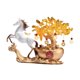 thumbnail image 3 of Figura de caballo, escultura animal, obra de arte, regalo novedoso para amantes, adorno de escritorio Blanco lechoso, 3 of 9