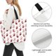 thumbnail image 3 of Fotbe Red Bloody Scary Hands2 Bolsa Tote Estética de Lona con Estampado para Mujer - Bolsa Reutilizable de Hombro Casual para Vacaciones, Compras, Trabajo y Gimnasio, 3 of 8