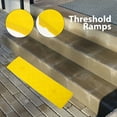 thumbnail image 3 of Minkissy 2Pcs Rectangular Ramp for Doorway Threshold Yellow Wear-resistant Portable Ramp, 3 of 8