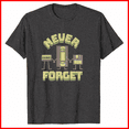 thumbnail image 1 of T-shirt Never Forget Floppy Disc VHS Tape Cassette Rétro Années 80 90 Vibe Musicale, pour Unisexe jusqu'à 3TG, 1 of 4