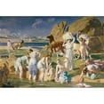 thumbnail image 2 of Lucien Simon 24x18 Black Ornate Framed Double Matted Museum Art Print Titled: Nausicaa (1915), 2 of 5