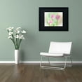 thumbnail image 4 of Trademark Fine Art "Three Pink Tulips" Canvas Art by Lois Bryan, Black Matte, Black Frame, 4 of 5