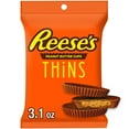 thumbnail image 2 of (4 pack) Reese's Thins Milk Chocolate Peanut Butter Cups Candy, Bag 3.1 oz, 2 of 10