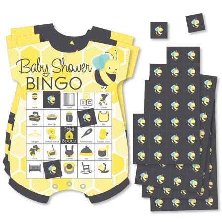 Big Dot of Happiness Honey Bee - Picture Bingo Cards and Markers - Baby Shower Shaped Bingo Game - Set of 18 price history on PriceWatchPro