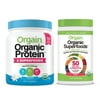 Orgain - Organic Vegan, Gluten Free Plant Based Protein & Superfoods Powder - Vanilla Bean (1.12 LB) + Superfoods Powder - Berry (0.62 LB)