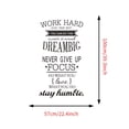 thumbnail image 2 of Coofit Inspirational Wall Sticker Self-Adhesive Quote Wall Decal Letter Decal for Wall, 2 of 6