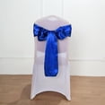 thumbnail image 5 of BalsaCircle 100 Royal Blue Satin Chair Sashes Bows Ties Wedding Decorations Party Chair Covers Banquet, 5 of 8
