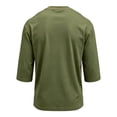 thumbnail image 5 of Havenx Men's American 250th Anniversary T-Shirt Three-quarter Sleeve Crew Neck Shirts American Flag Design Tshirts Patriotic We the People 1776 Workout Tees,Camouflage Green XL, 5 of 5