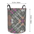 thumbnail image 2 of DouZhe Paniers à Linge Imperméables et Pliables, Style Tribu Mandala Imprimés de Fleurs Circular Hamper avec Poignées, 2 of 6