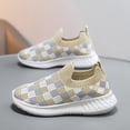 thumbnail image 2 of enyan Kids Sneakers Lightweight Breathable Mesh Lightweight Sports Running Shoes (Little Kid/Big Kid) Khaki,13.5, 2 of 7