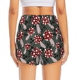 thumbnail image 2 of Lsque Autumn Forest Mushrooms Printed Women's Running Shorts with Liner Pockets,Elastic Quick Dry Workout Athletic Gym Yoga Shorts,Womens High Waist Shorts-Large, 2 of 9