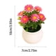 thumbnail image 3 of MTBLYS Arreglo floral artificial con maceta de 7 cabezas, de plástico, para decoración de mesa en el hogar, la oficina o bodas. Planta decorativa en maceta, centro de mesa para escritorio., 3 of 6