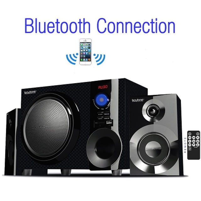 Boytone BT-3685F Wireless Bluetooth Speaker Powerful Bass System with FM Refurb 