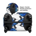 thumbnail image 4 of Xecao Blue and White Butterflies print Elastic Luggage Cover, with double-sided print , is perfect for travel, business, and daily use, 4 of 9