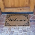 thumbnail image 2 of Rubber-Cal "All Weather Doormats" - 2 Coir Shoe Scraper Mats - 18" x 30", 2 of 5