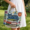 thumbnail image 1 of BotaniNest Quilted Tote Lightweight Travel Purse Shoulder Tote For Shopping Grocery & Beach Horizontal Version Vertical Version (4 Styles), 1 of 4
