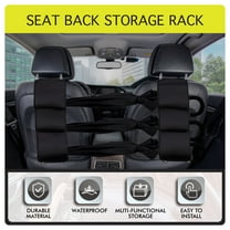 Auto Drive Universal Fit  Car Back Storage Rack, Black, Set of 2, Fit Most Cars, Trucks, Suvs, Vans