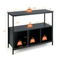 thumbnail image 6 of Spaco Modern Kitchen Buffet Sideboard, Sideboard with 3 Compartments, Cabinet for Indoor, Black, 6 of 10
