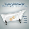 thumbnail image 4 of 55" Streamline N343BNK-BNK Clawfoot Tub and Tray With External Drain, 4 of 7