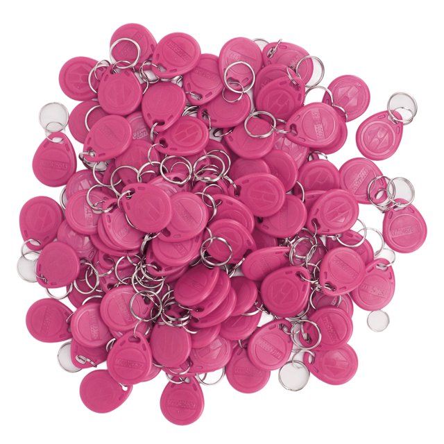 Waterproof Sensitive InductionFob, 100PCS 125KHz Proximity ID Card Token Tag for Door Entry Access Control System with Smart Chip and Compact Design