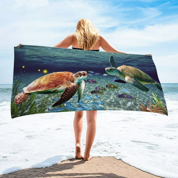 Microfiber Beach Towel Super Lightweight Colorful Bath Towel Sandproof Beach, for Swiming Pool, Camping,Quick Dry, Extra Large 30" x 60", Super Absorbent, Compact&Light, Vacation Enssentials Gift