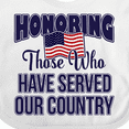 thumbnail image 4 of Inktastic Veterans Day Military Honoring Those Who Serve Boys or Girls Baby Bib, 4 of 4