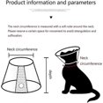 thumbnail image 2 of 2 Pcs of Cat Cone Collar, Adjustable Pet Cone Protective Collar Anti-Bite Lick Wound Cone Healing (M, White), 2 of 5