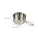 thumbnail image 2 of Camping Cookware Set 8 Pieces Stainless Steel Cooking Pot Camping Cookware Kit Backpack Cooking Set, 2 of 5