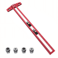 thumbnail image 3 of TOP! Woodworking 2-In-1 Drilling Positioning Scoring Ruler Scriber T Square Dowelling Jig with 6/8/10mm Drill Sleeve 50cm, 3 of 4