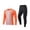 Orange-17, variant on Boys 2Pcs Training Set, Quick Dry Long Sleeve Top & Knee Padded Pant, Athletic Outfit Set