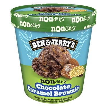 Ben & Jerry's Non-Dairy Chocolate Caramel Brownie Ice Cream Pint, 16 fl oz