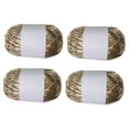 thumbnail image 3 of 4 piezas de hilo metálico para camiseta, para tejer a ganchillo, para bolso, para manualidades Rosa dorado, 3 of 9