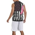 thumbnail image 2 of Sikiie Ribbon Breast Cancer Awareness Basketball Jersey Reversible Men's Mesh Athletic Sports Shirts Training Practice S-4XLSmall, 2 of 6