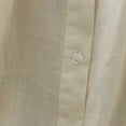 thumbnail image 5 of Gamivast Short Puff Sleeve Shirts for Women Ruffle Neck Button Down Blouses Casual Loose Fit Flowy Peplum Tops Summer Elegant Babydoll Tunic Tees for Women Beige M, 5 of 8