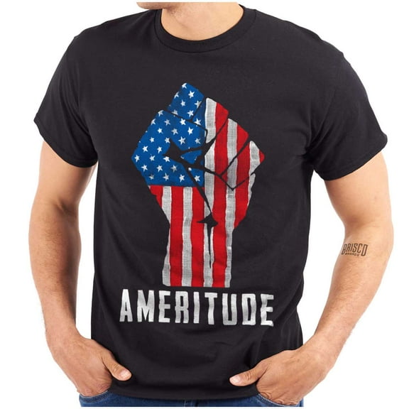American Attitude Rebel Patriot Plus Size Crewneck Graphic Tee Shirt Brisco Brands 2X