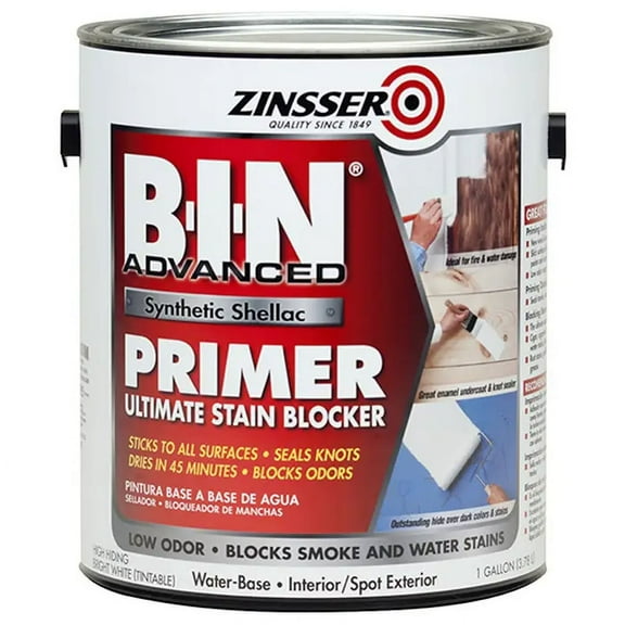 1 gal Zinsser 270976 White Zinsser, B-I-N Advanced Synthetic Shellac Primer