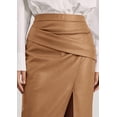 thumbnail image 3 of PRETTYGARDEN Faux Leather Long Skirts for Women High Waisted Front Slit,Elegant Bodycon Midi,Work Office Business Casual Clothes,Fall Outfits,Party Cocktail Pencil Skirt, 3 of 8