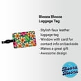thumbnail image 2 of Tropical Plumeria Floral Pattern Faux Leather Travel Luggage Tag, 2 of 7